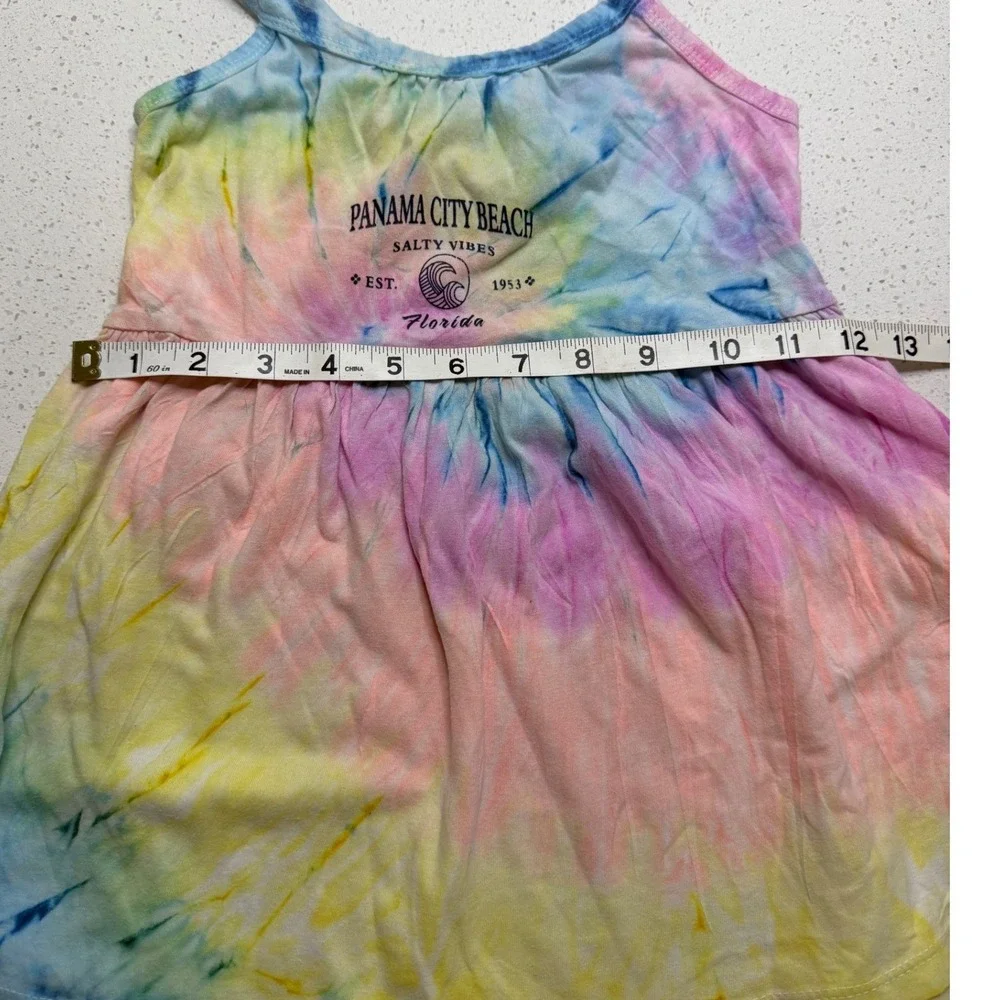 Dreamside Kids Panama City Beach Tie Dye Dress 4T Florida Salty Vibes Pastel